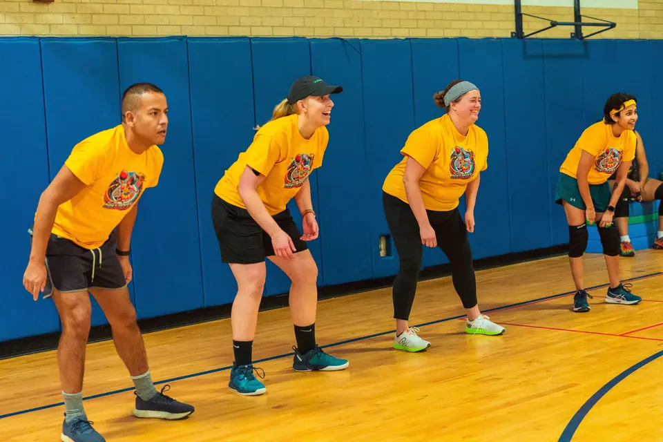 Lavender League players together on the court during the Fall 2024 season
