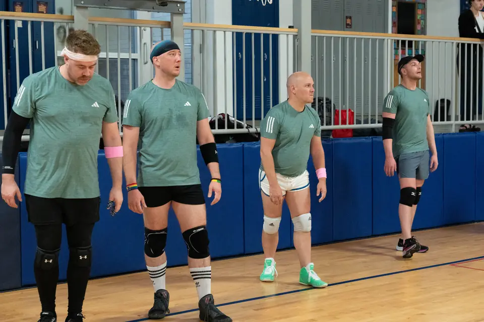 Lavender League players together on the court during the Spring 2025 season