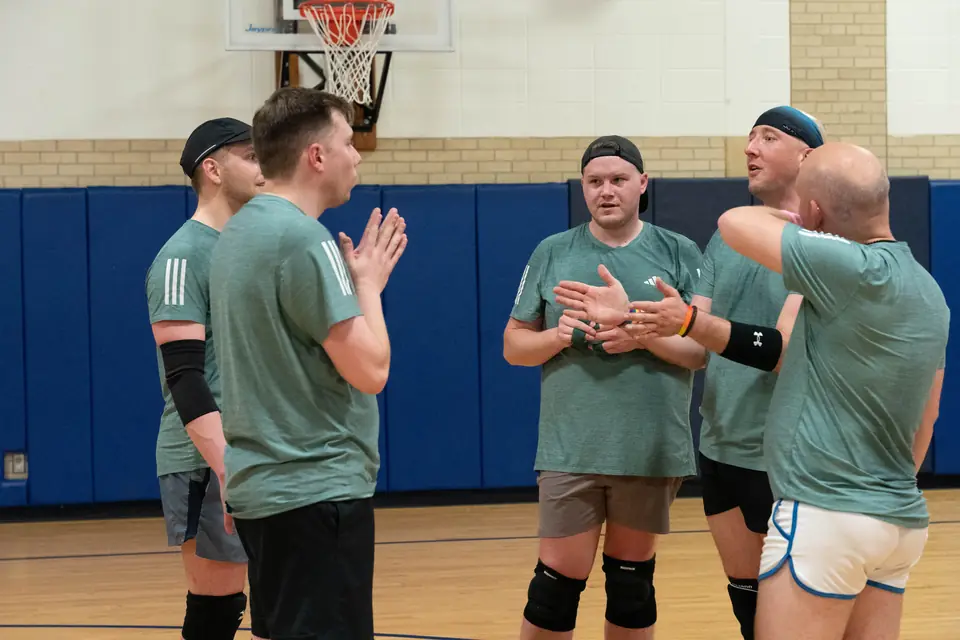 Lavender League players together on the court during the Spring 2025 season