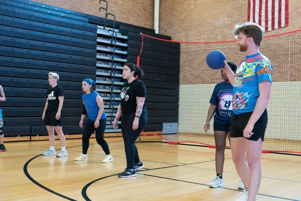 Lavender League players together on the court during the Spring 2025 season