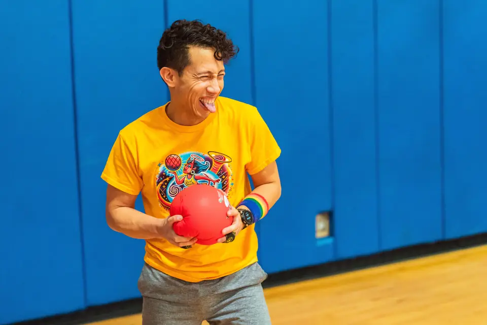 A Lavender League player mid-game during the Fall 2024 season