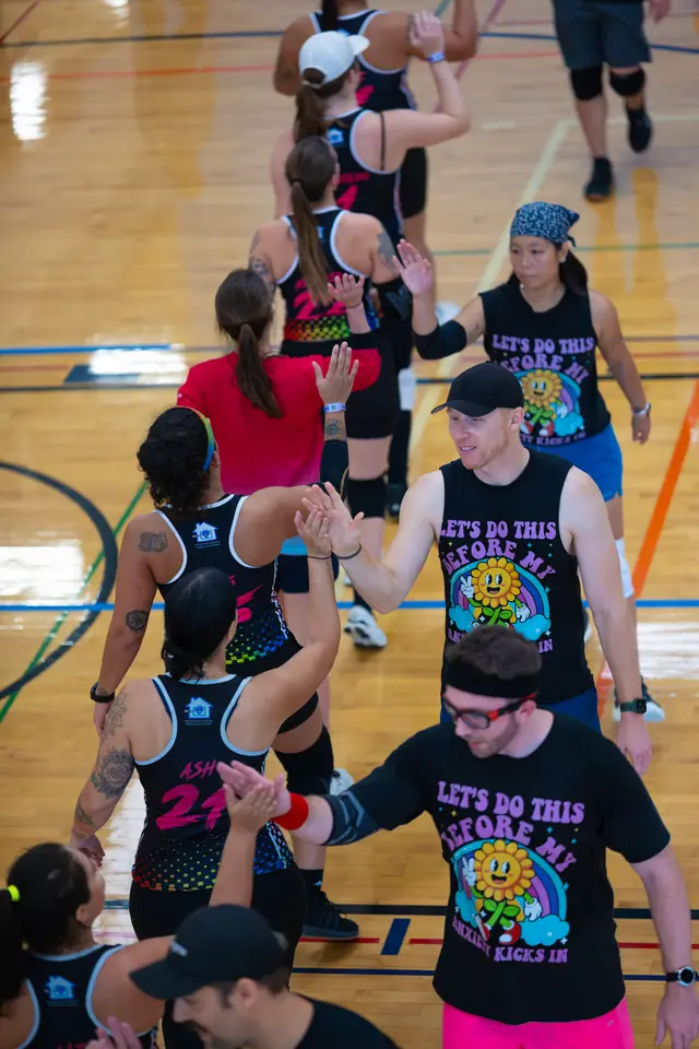 Lavender Challenge 2026 players together on the court