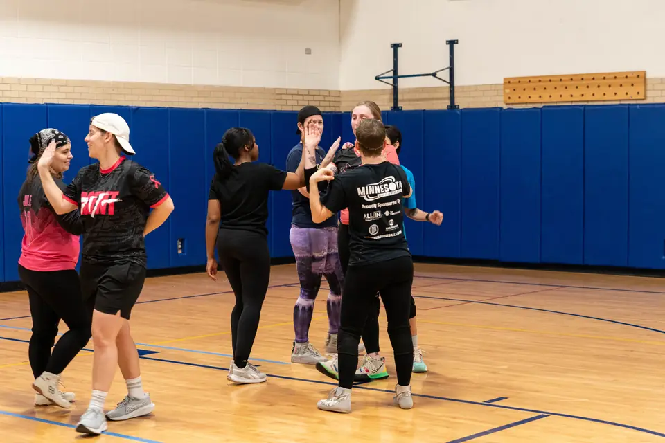 WTNB League players together on the court during the Winter 2026 season