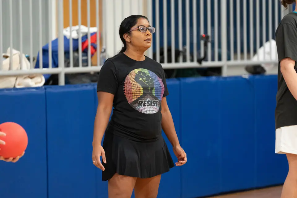 A WTNB League player mid-game during the Fall 2025 season