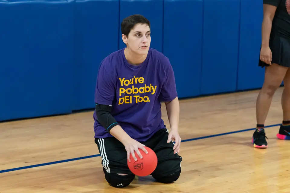 A WTNB League player mid-game during the Fall 2025 season