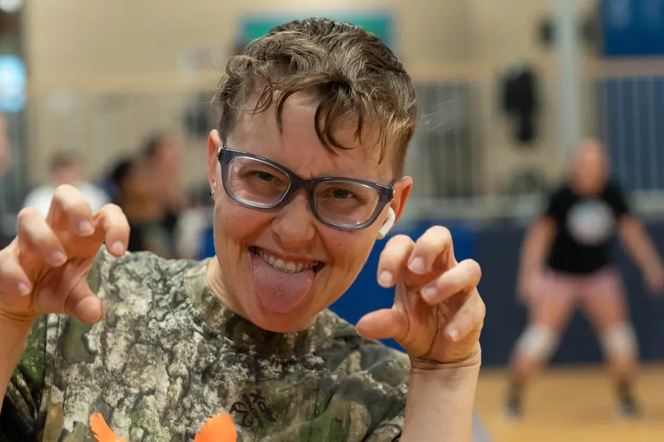 A WTNB League player mid-game during the Fall 2025 season