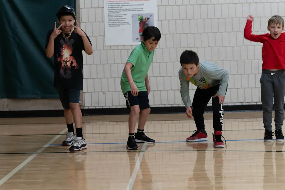 Youth Program players together on the court during the Fall 2025 season
